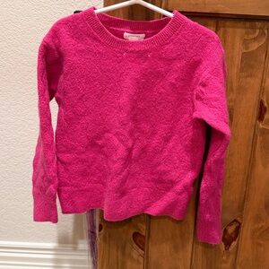 Crewcuts, Fuchsia Cable Knit Sweater, Size S (6-7)